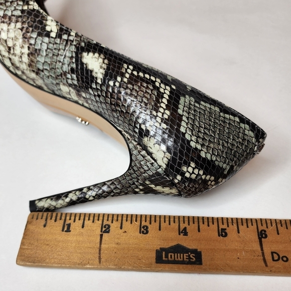 Sam Edelman 9W Green Black Snake Print Hazel Heels Stilletos - Picture 6 of 16